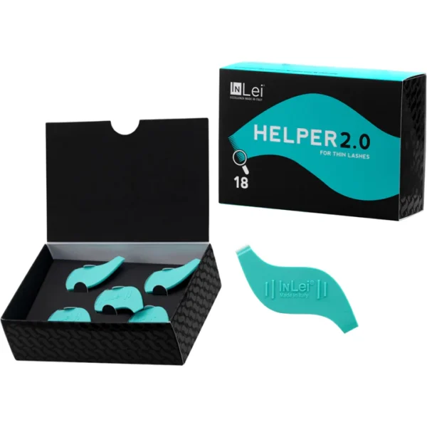 InLei® Helper 2.0 ergonomischer Wimpernkamm aus Italien, speziell für feine Wimpern mit 18 feinen Zinken.