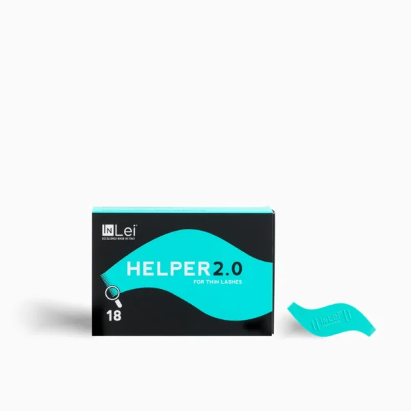 InLei® Helper 2.0 Wimpernlifting-Kamm in Verpackung, speziell für feine Wimpern, Set aus 5 Stück, hergestellt in Italien.