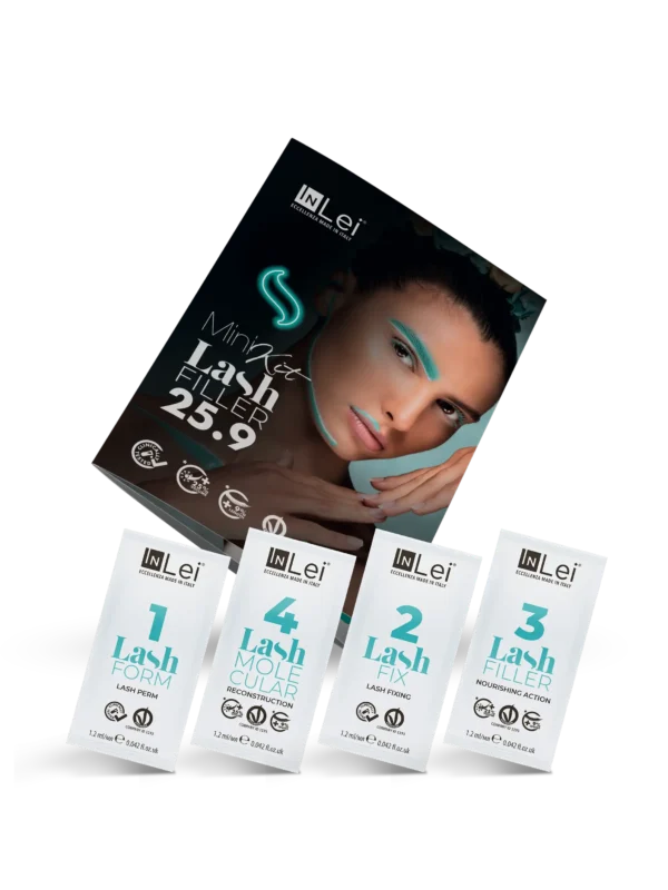 InLei® Mini Kit Lash Filler 25.9 – Wimpernlaminierungsset mit vier Produkten zum professionellen Lash Lift.