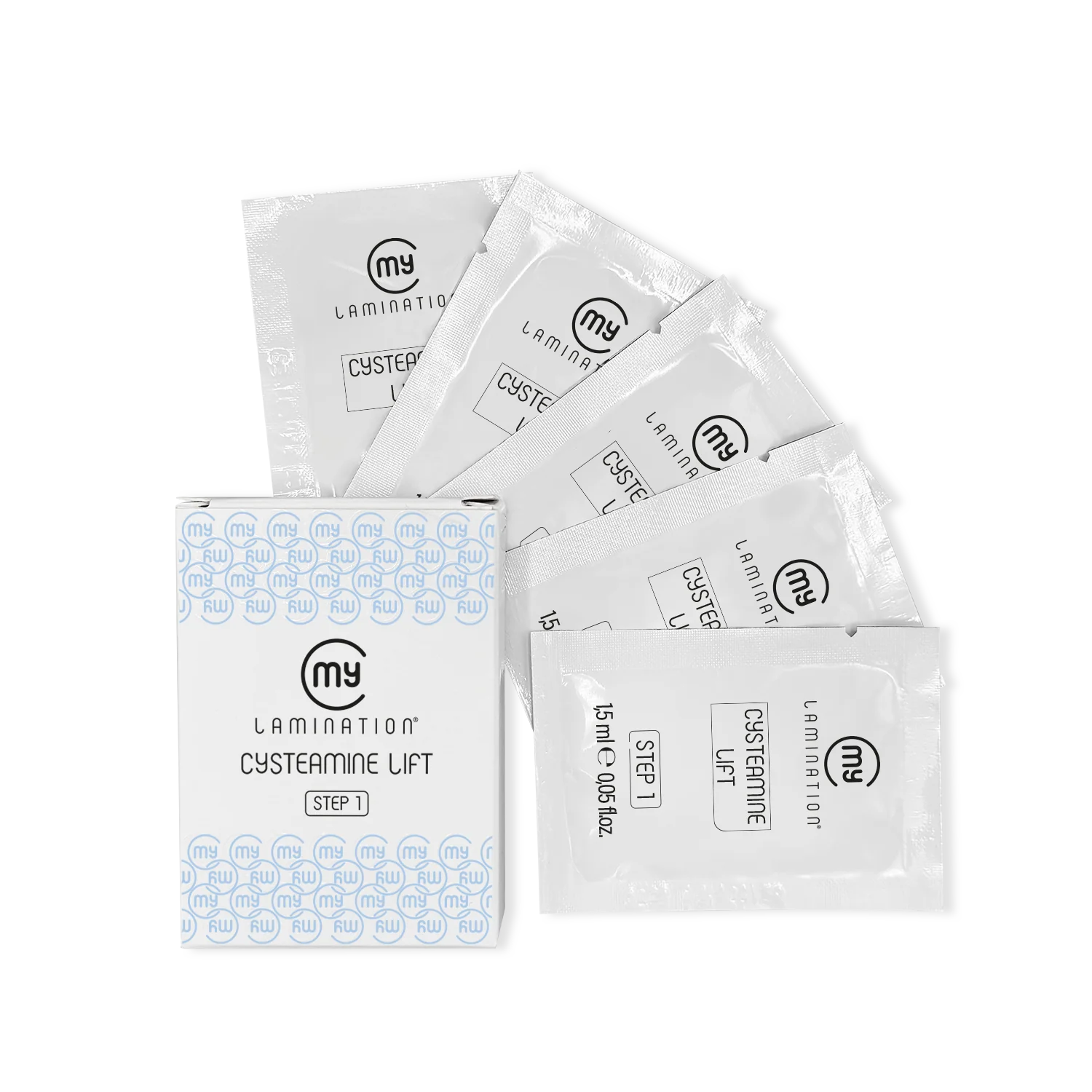 My Lamination Cysteamine Lift Step 1 für koreanisches Lash Lifting – 5 Sachets à 1,5 ml
